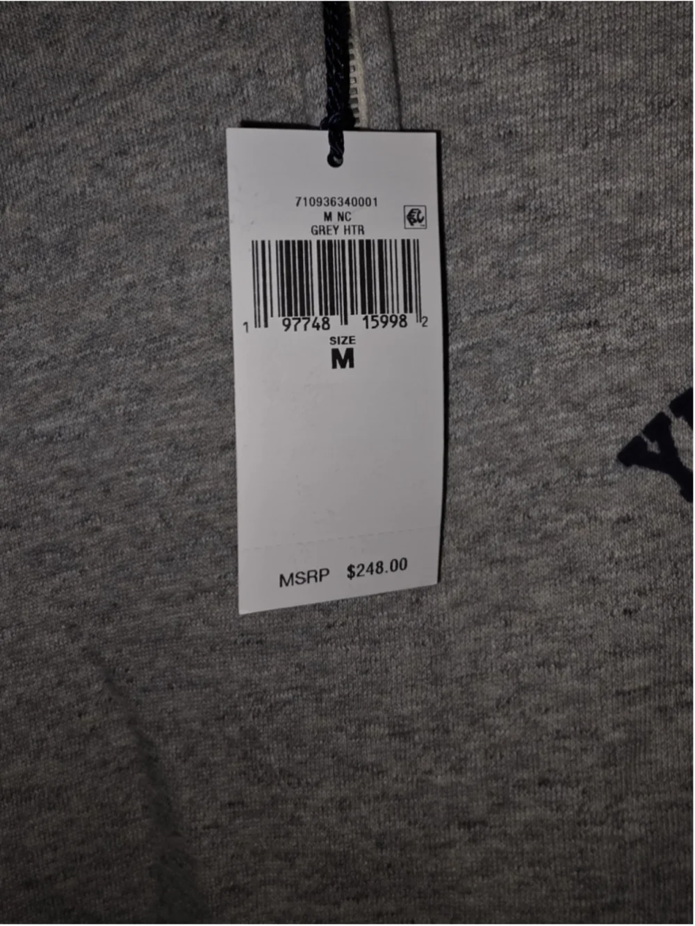 Polo Ralph Lauren Yukon Field US RL Athletic Division Pullover Sweater Grey Sz M